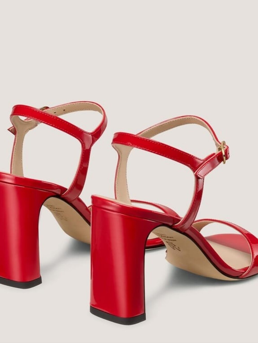 STUART WEITZMAN Babette 85 Block-Heel Sandal Cherry Size 8.5AA NWT and Box - Picture 8 of 8